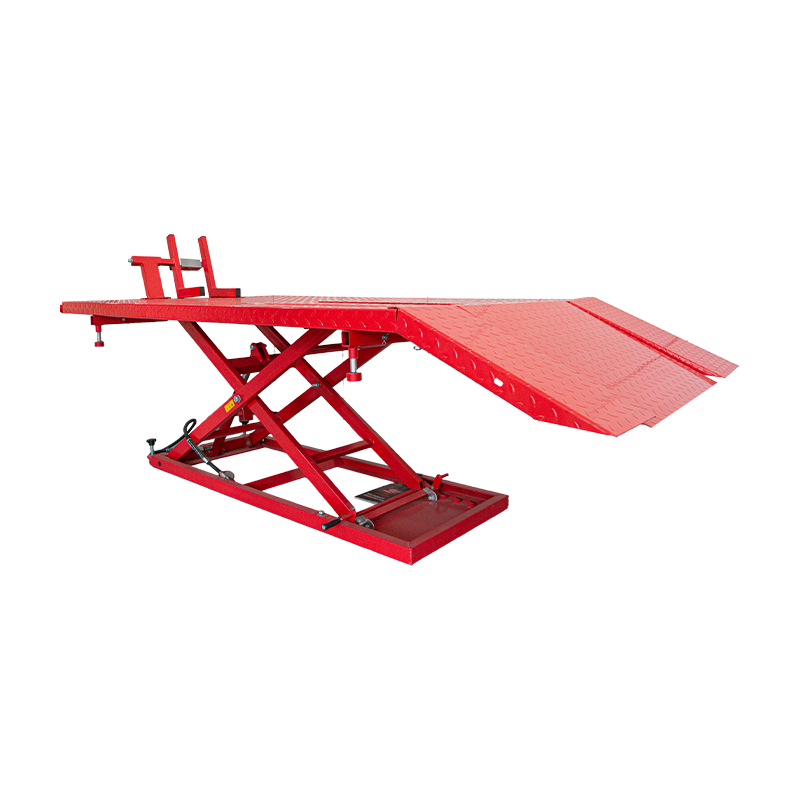 Elevador de motocicleta de aire de plataforma ancha OY6005 de 1500 lb