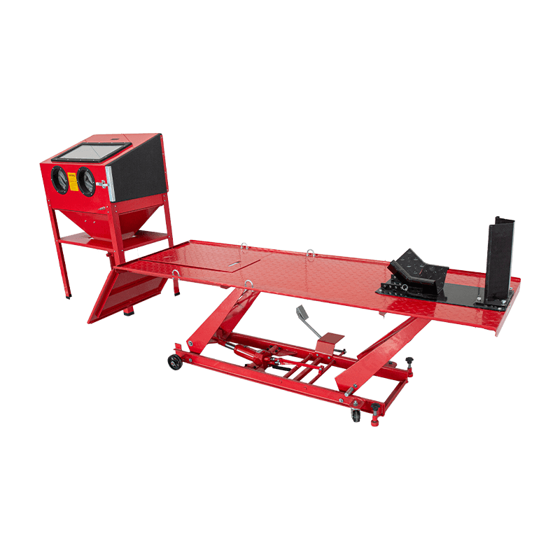 Elevador hidráulico para motocicleta OY6001N de 1000 lb de configuración rápida