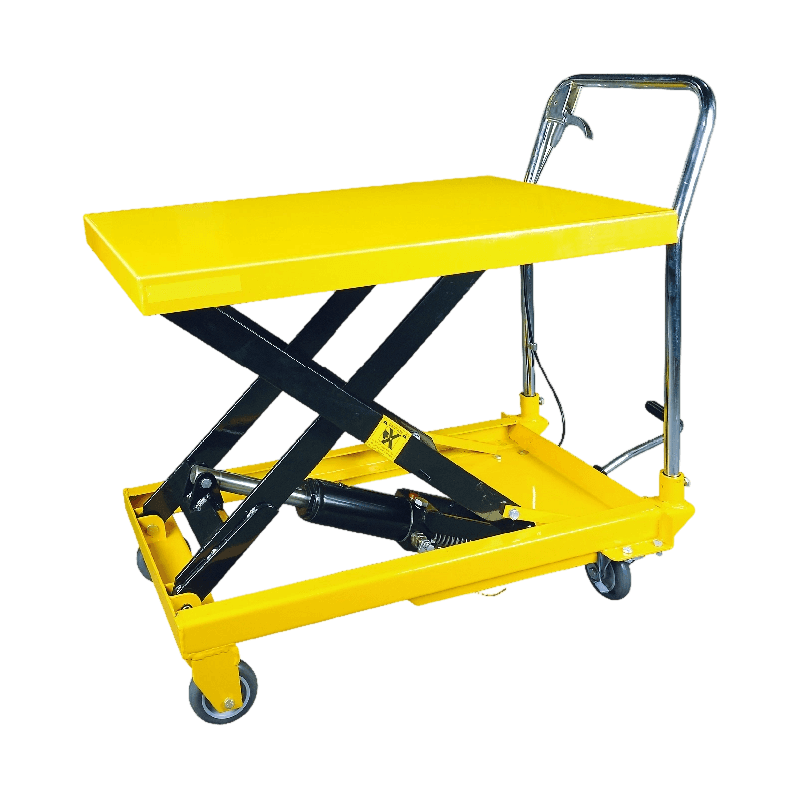 Carrito de mesa elevador con tijera hidráulica compacta OYP150 de 150 kg