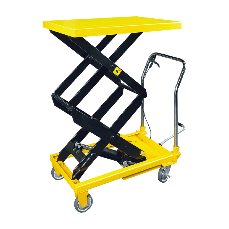 Carrito de mesa elevador con tijera hidráulica de plataforma ancha OYP300B de 300 kg